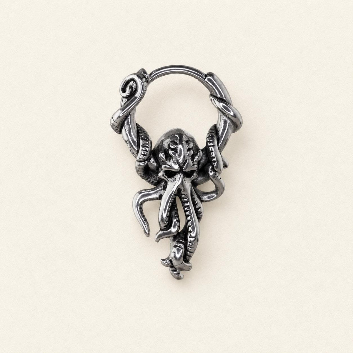 Cthulhu Tentacle Clicker Hoop Earring detail 3