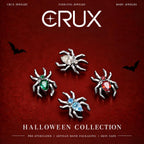 CZ Spider Titanium Flatback Stud