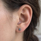 CZ Spider Titanium Flatback Stud detail 2