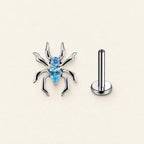 CZ Spider Titanium Flatback Stud detail 7