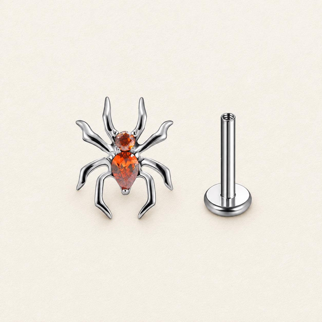 CZ Spider Titanium Flatback Stud detail 8