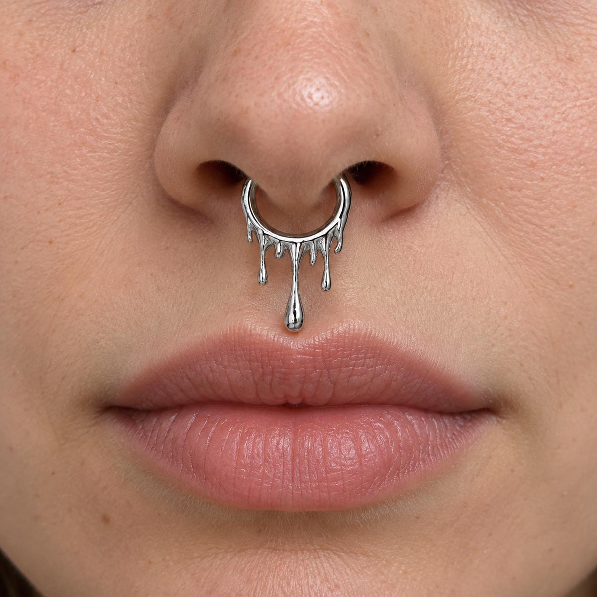 Blood Drip Clicker Hoop Earring detail 3