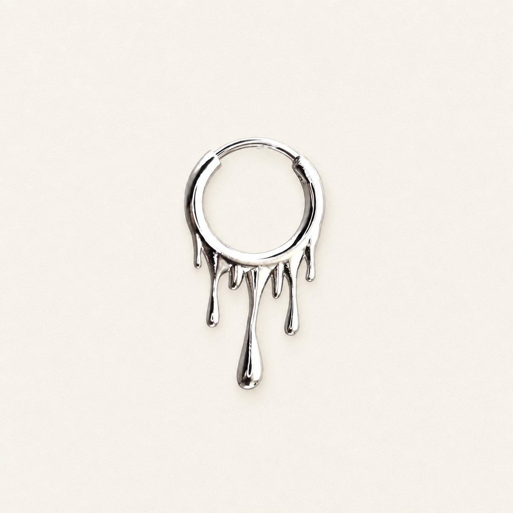 Blood Drip Clicker Hoop Earring detail 6