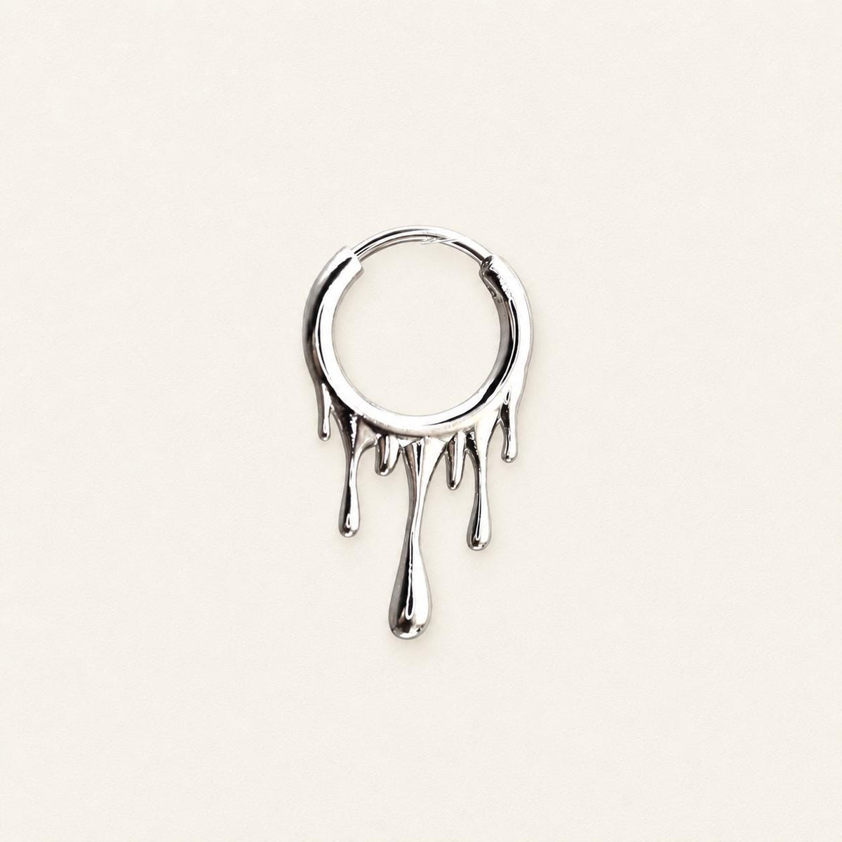 Blood Drip Clicker Hoop Earring detail 6