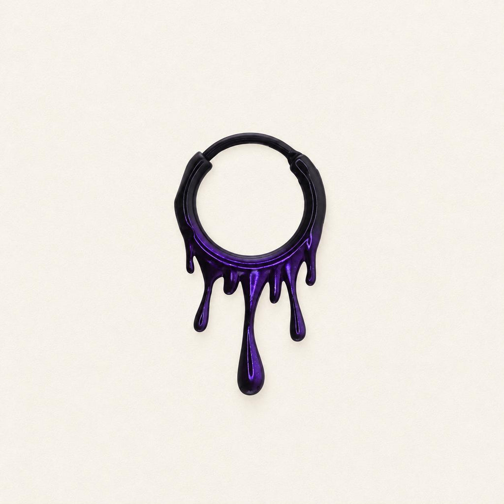 Blood Drip Clicker Hoop Earring detail 7