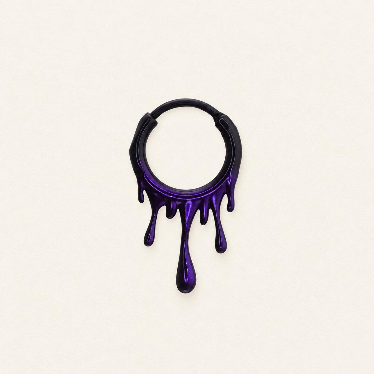 Blood Drip Clicker Hoop Earring detail 7