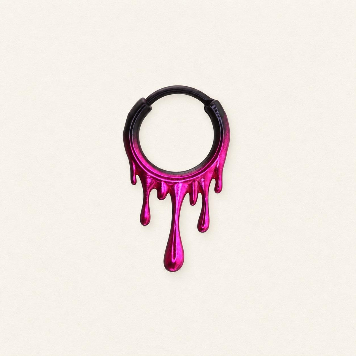 Blood Drip Clicker Hoop Earring detail 8