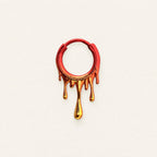 Blood Drip Clicker Hoop Earring detail 10