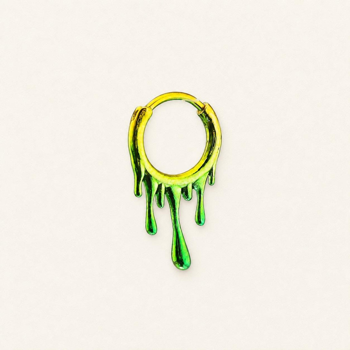 Blood Drip Clicker Hoop Earring detail 11