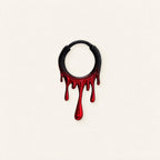 Blood Drip Clicker Hoop Earring detail 12