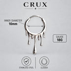 Blood Drip Clicker Hoop Earring detail 13
