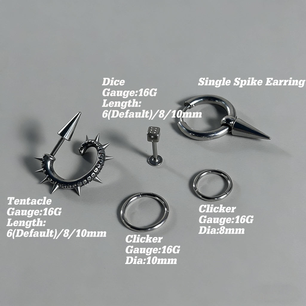 Cyberpunk Tentacle & Dice Ear Stack detail 11