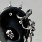 Skull, Cross & Tentacle Ear Stack detail 3