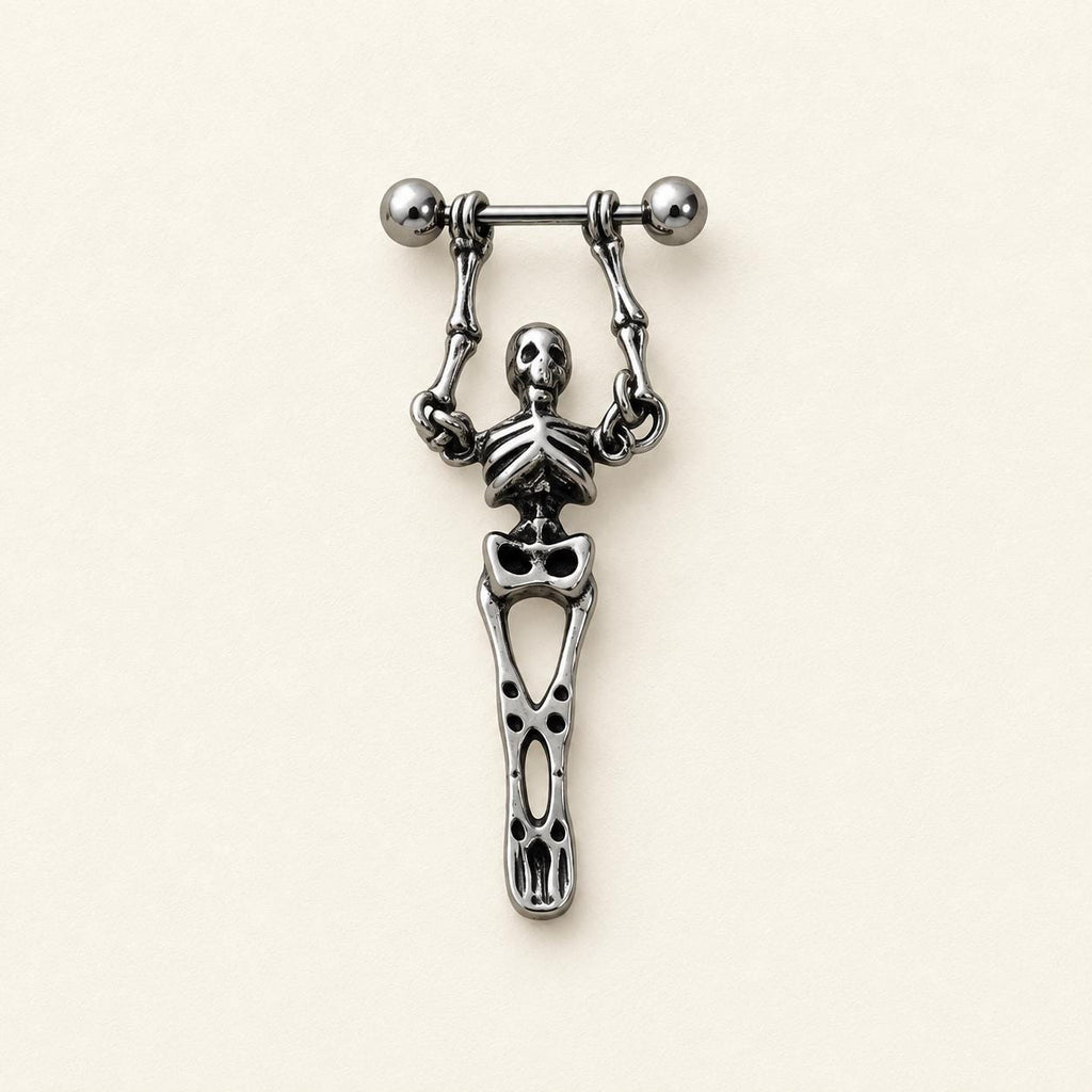 Skull, Cross & Tentacle Ear Stack detail 6