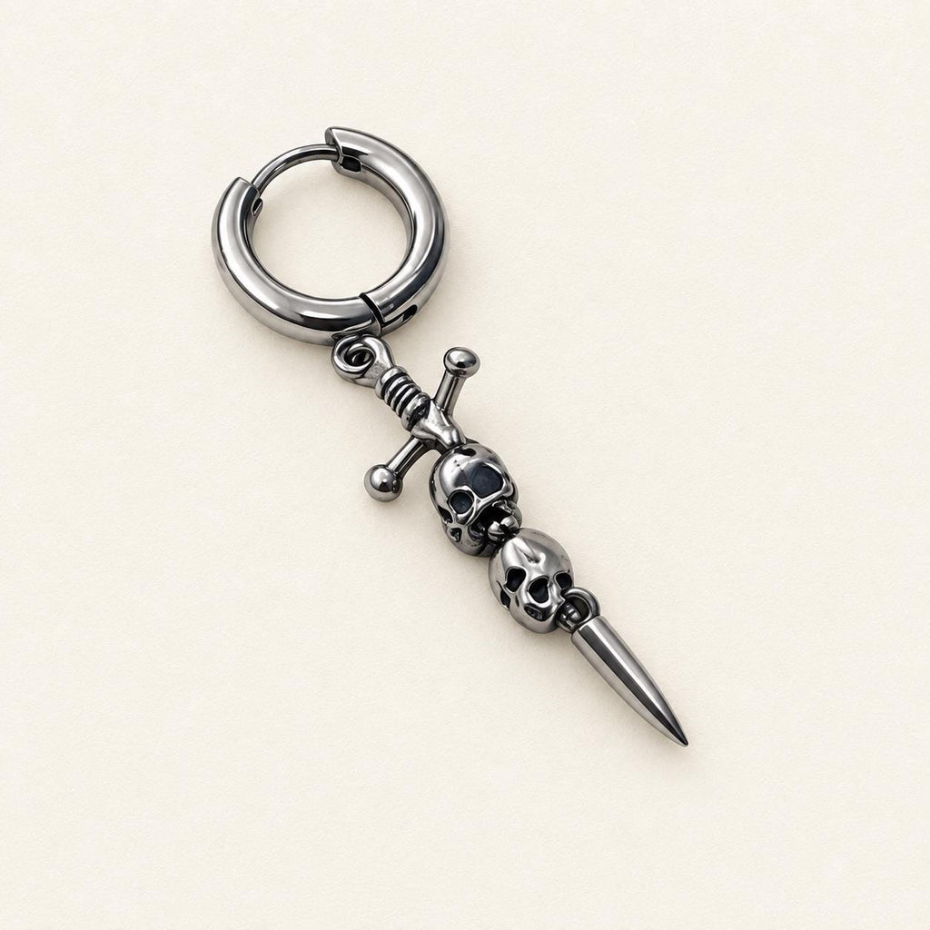 Skull, Cross & Tentacle Ear Stack detail 9
