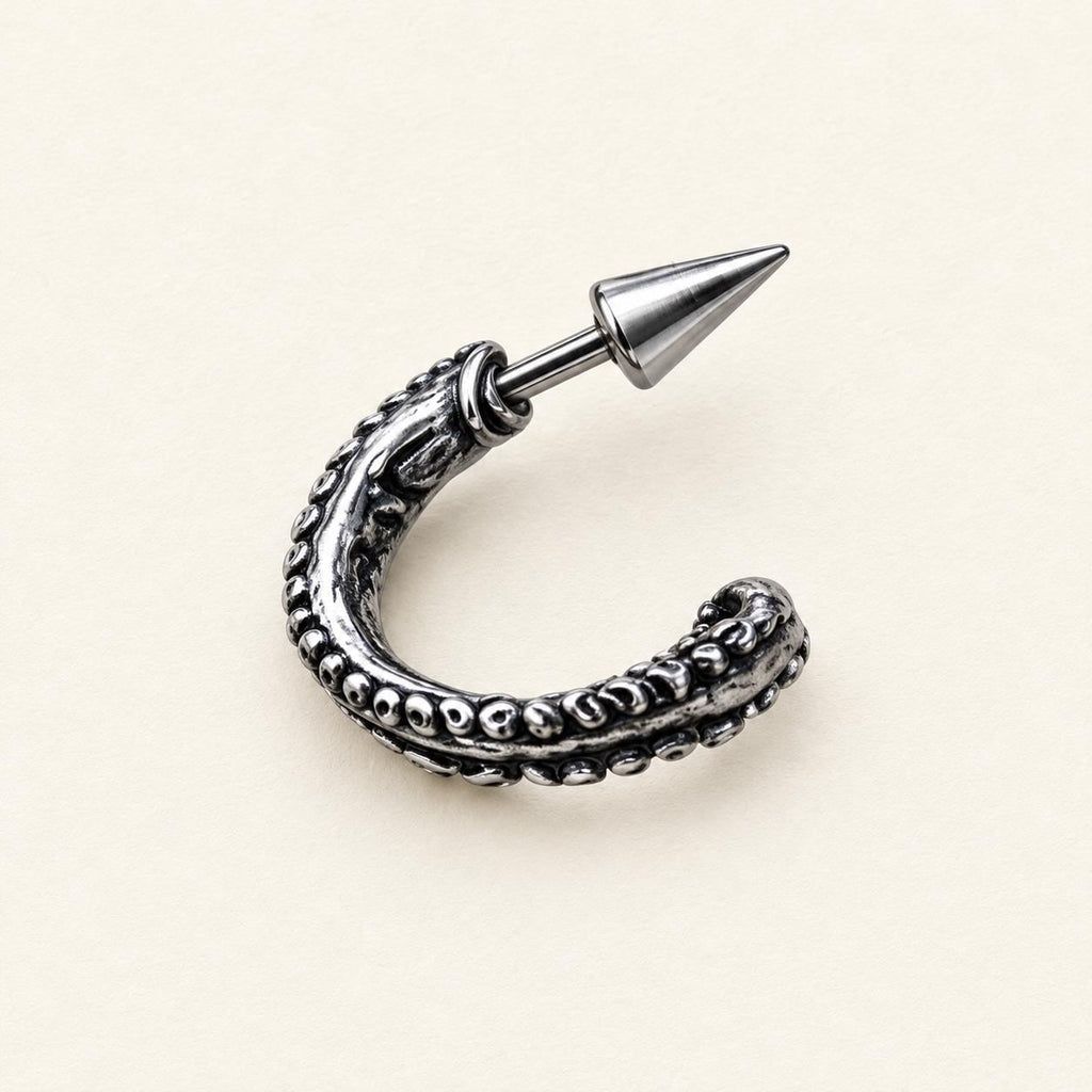 Skull, Cross & Tentacle Ear Stack detail 11