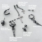 Skull, Cross & Tentacle Ear Stack detail 13