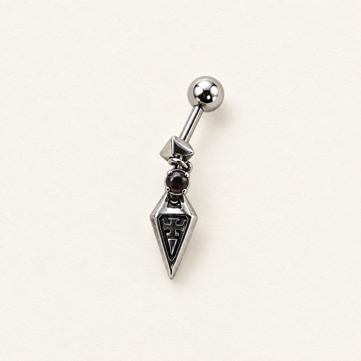 Skeleton Skull & Spike Ear Stack Set detail 2