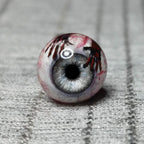 Bloody Handprint Eyeball Titanium Barbell detail 2
