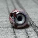 Bloody Handprint Eyeball Titanium Barbell detail 5