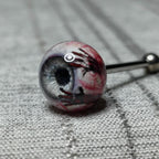 Bloody Handprint Eyeball Titanium Barbell detail 6