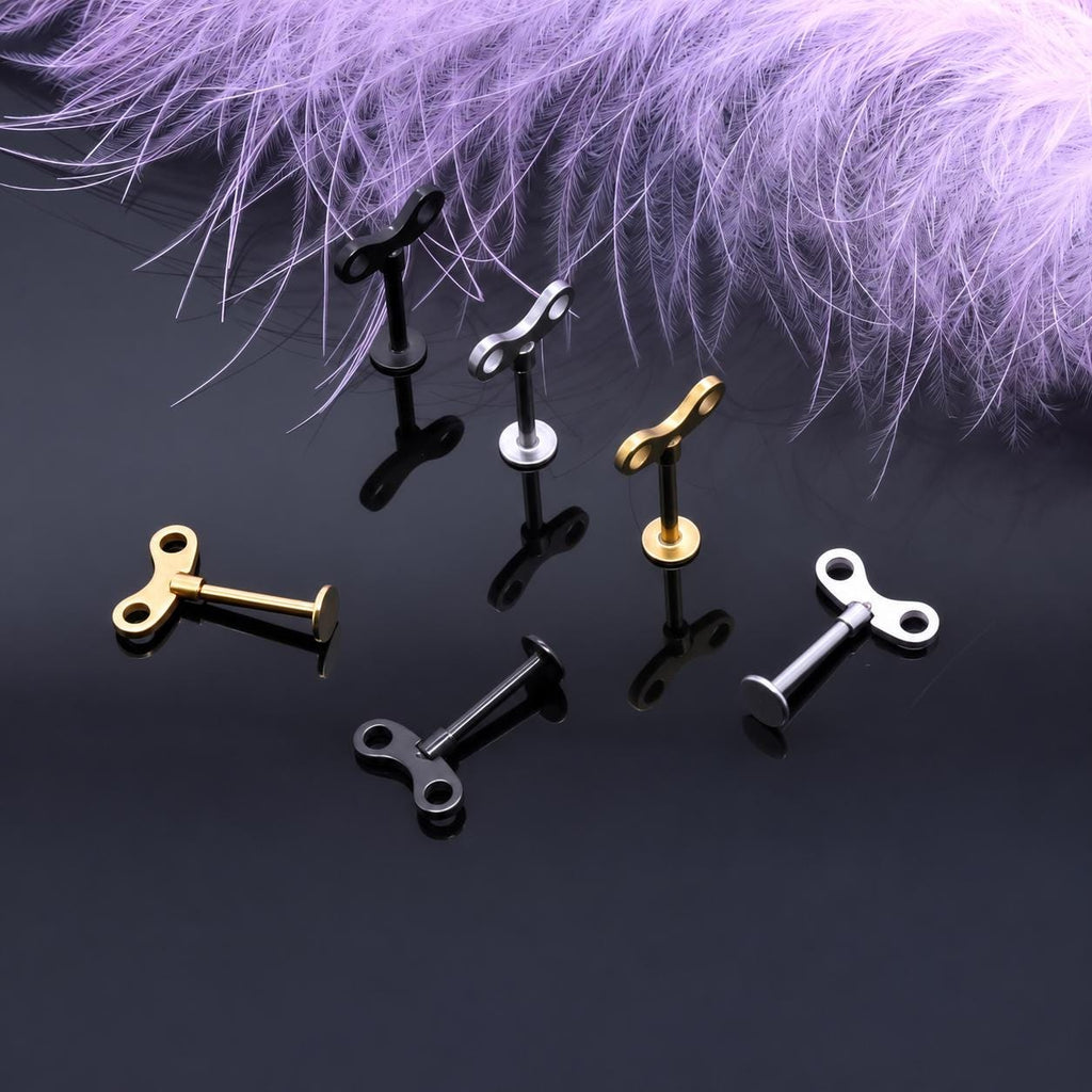 Wind-Up Doll Key Flatback Labret detail 2