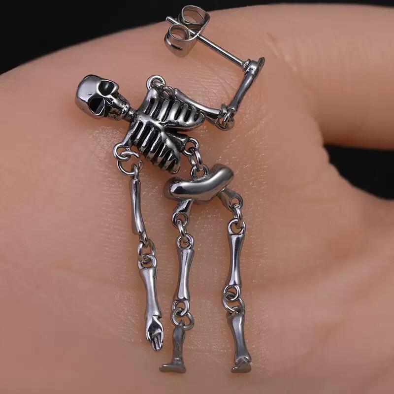 Red Eyeball, Skull & Skeleton Earring Set detail 6