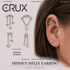 Celestial Crystal Dangle Collection hidden helix jewelry