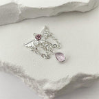 Devil Wing Crystal Dangle Silver｜Rose Reverie detail 9