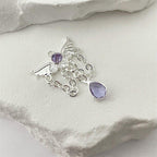 Devil Wing Crystal Dangle Silver｜Amethyst Veil detail 11