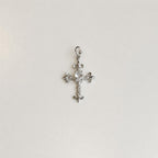 Gothic CZ Cross Dangle detail 5