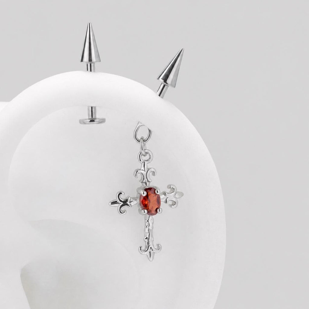 ETSY 4569337374 | IMAGE 4 | Gothic CZ Cross Dangle