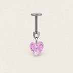 Crystal Dangle Stud Heart｜Rose Dream detail 7