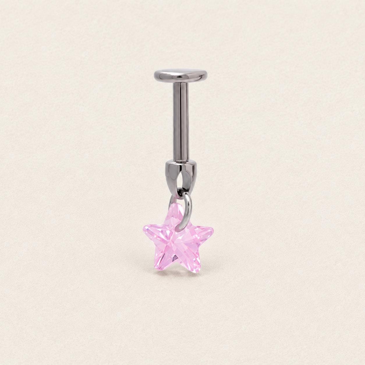 Crystal Dangle Stud Star｜Rose Dream detail 8