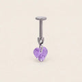 Crystal Dangle Stud Heart｜Violet Spell detail 13
