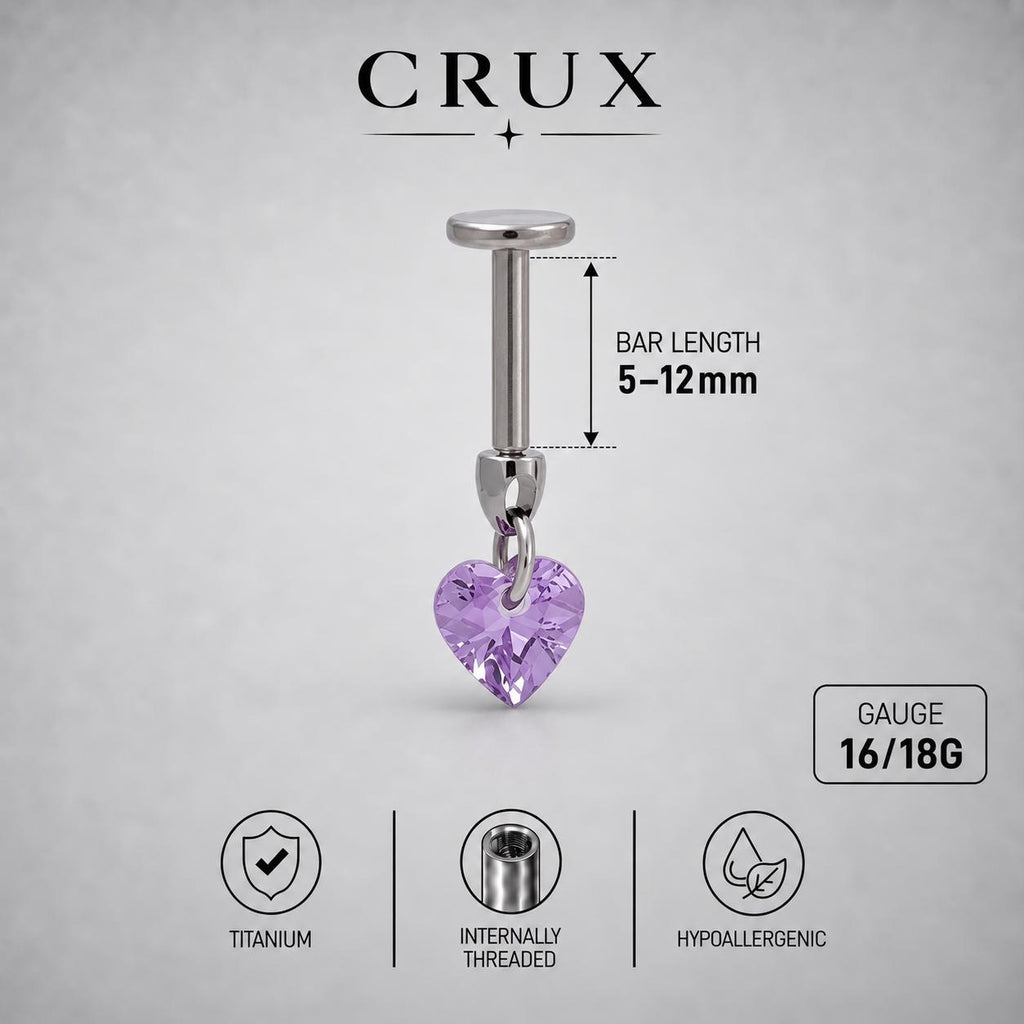 Crystal Dangle Stud detail 18
