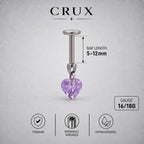 Crystal Dangle Stud detail 18