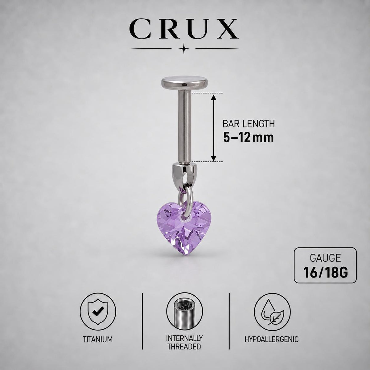 Crystal Dangle Stud detail 18