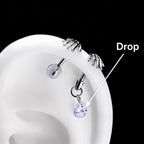 Skeleton Hand Crystal Barbell Drop｜Moon Mist detail 9