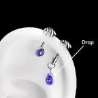 Skeleton Hand Crystal Barbell Drop｜Violet Spell detail 11