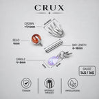 ETSY 4569369228 | IMAGE 16 | Skeleton Hand Crystal Barbell