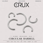 Customizable Titanium Horseshoe Barbell