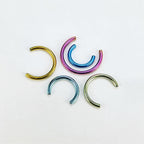 Customizable Titanium Horseshoe Barbell detail 5