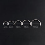 Customizable Titanium Horseshoe Barbell detail 6