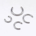Customizable Titanium Horseshoe Barbell detail 8