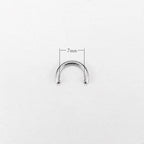 Customizable Titanium Horseshoe Barbell detail 10