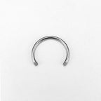 Customizable Titanium Horseshoe Barbell detail 14