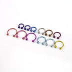 Classic Titanium Horseshoe Ring detail 6