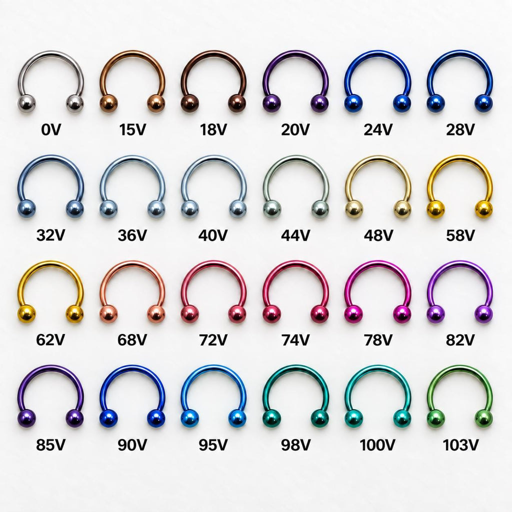 Classic Titanium Horseshoe Ring detail 16
