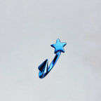 Celestial Star Spike Titanium Horseshoe Ring detail 7